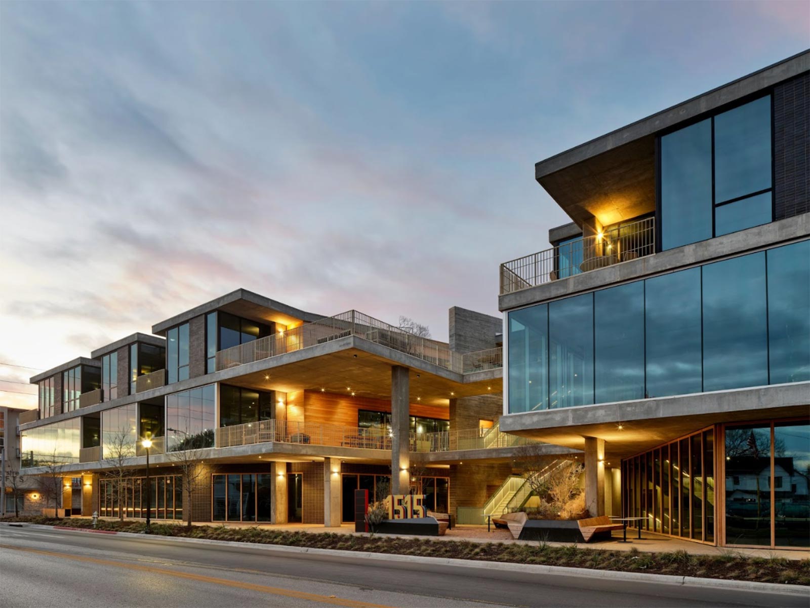 Modern mixed-use development in Austin, TX, featuring foundation and earth retention solutions provided by Oscar Orduno, Inc..