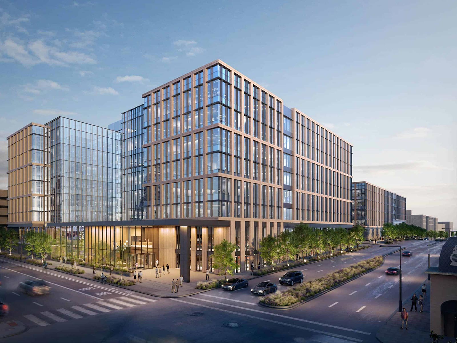 Rendering of the Texas Capitol Complex Phase II development in Austin, supported by Oscar Orduno, Inc. geotechnical and earth retention services.